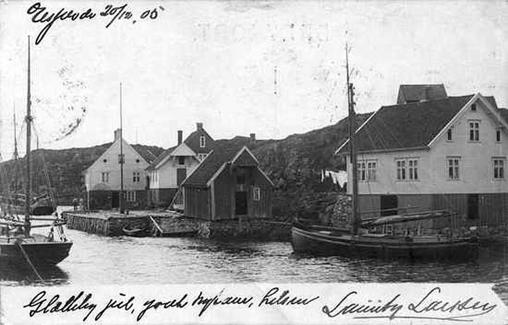 Jule- og nyttårshelsing frå Lauritz Larssen, jula 1905.