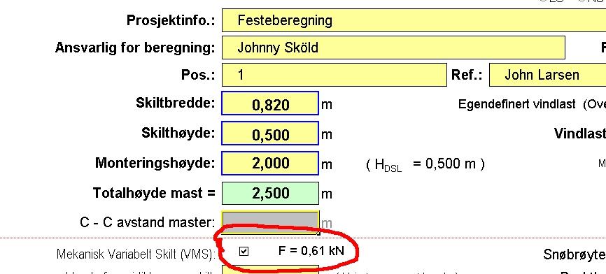 FESTER, festemateriell og montering Beregning av antall fester som trenges Dette viser hvordan man finner grunnlag til å beregne hvor mange fester som trenges for å henge opp