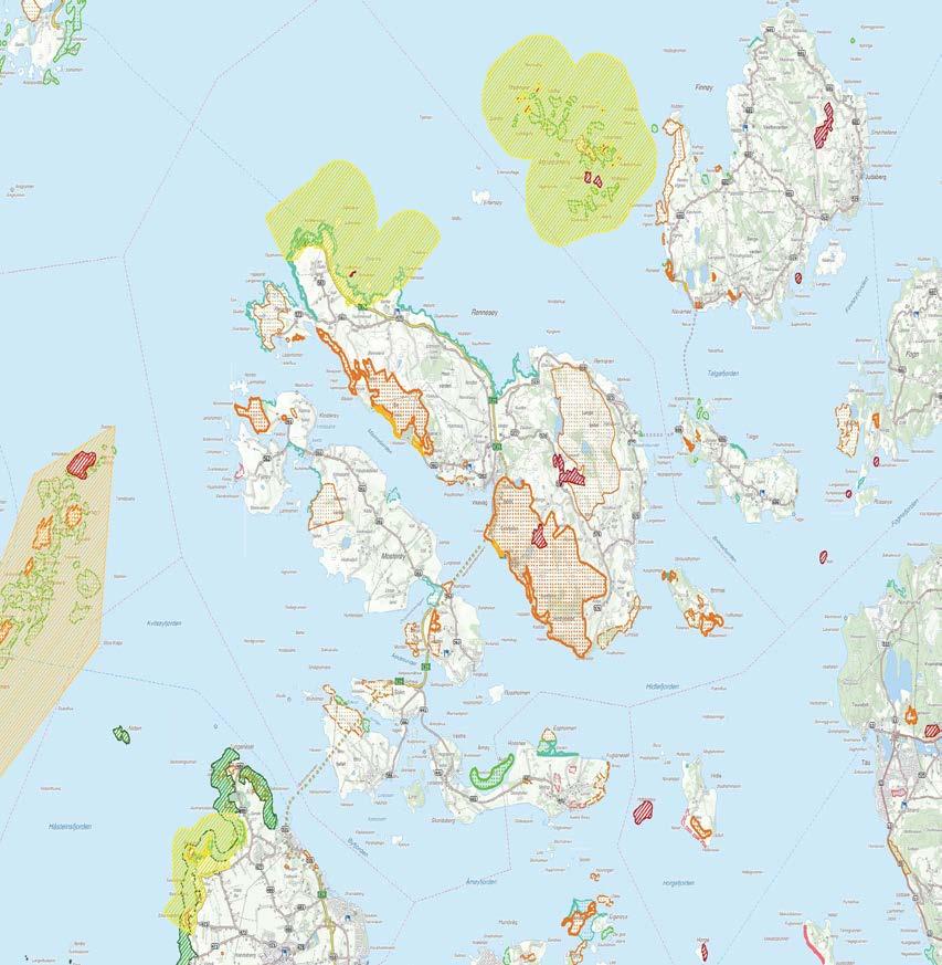 på Ryfylkeøyene. Området inneholder et rikt antall spor etter bosetning og aktivitet fra jernalderen. Vest for Vikevåg ligger det helhetlige kulturlandskapet Helleland- Bø.