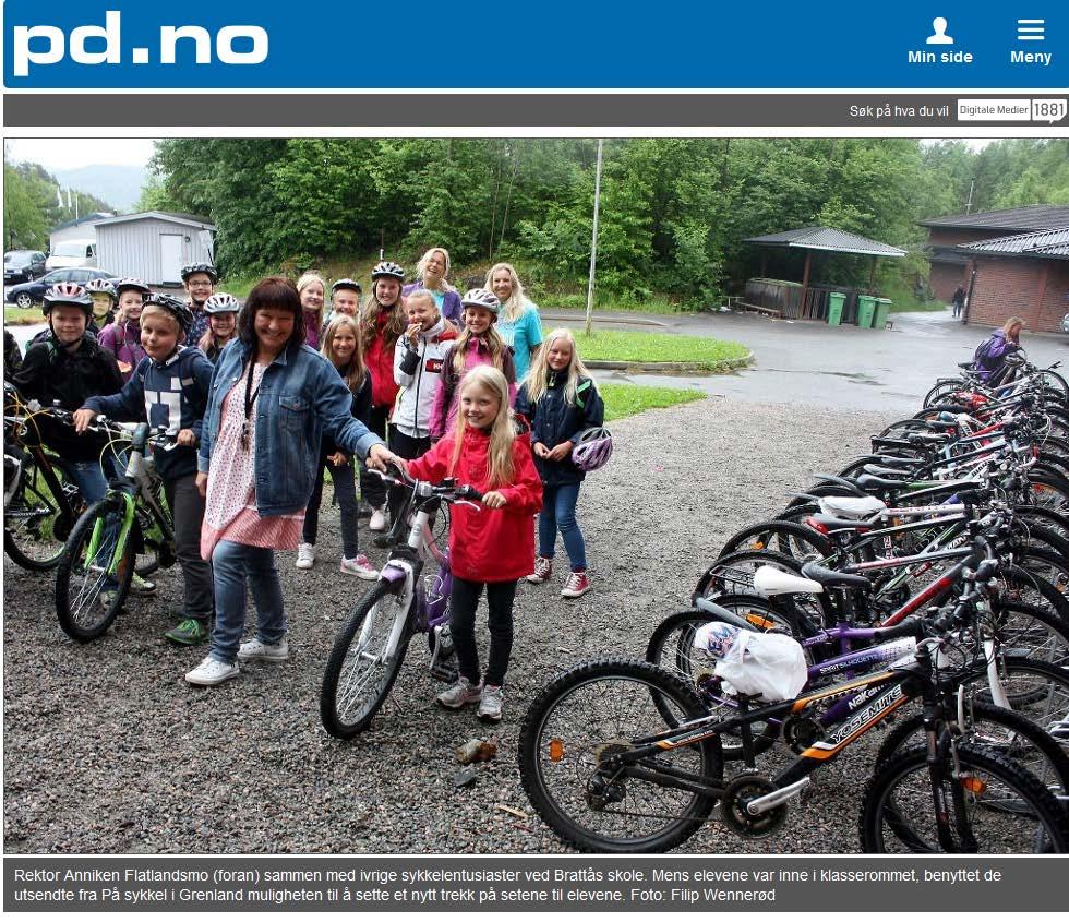 Fikk endelig sykkelparkering Rektor ved Brattås skole tror flere elever vil