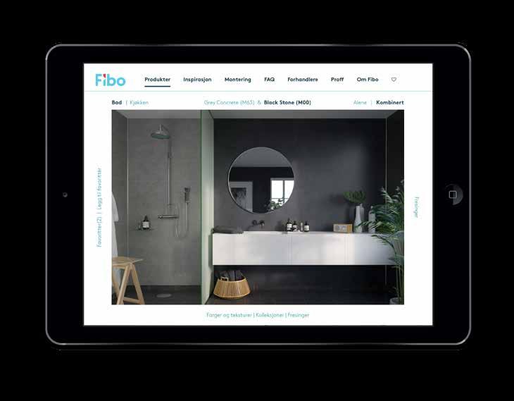 Fibo Utforsker Ønsker du å se hvordan alle variasjonene av Fibo panel ser ut på et bad eller et kjøkken? På vår nye webside fibo.