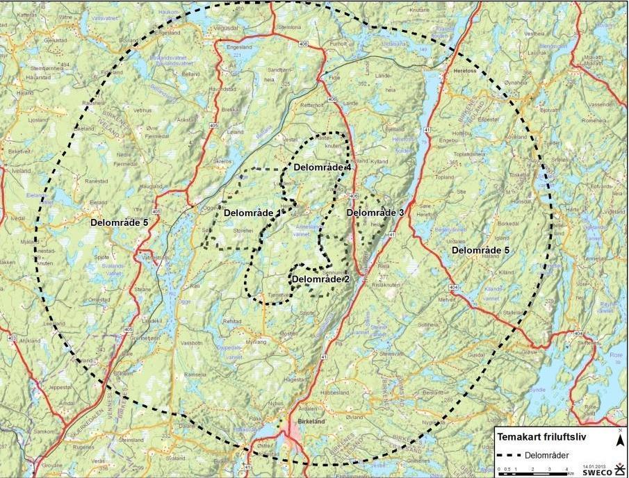 Delområde 4 Området mellom Storehei og Bjelkeberg i en akse mellom Tjønntveit og Håstølknuten er viktig friluftsområde I denne aksen mellom de to planområdene Storehei og Bjelkeberg er det merkede