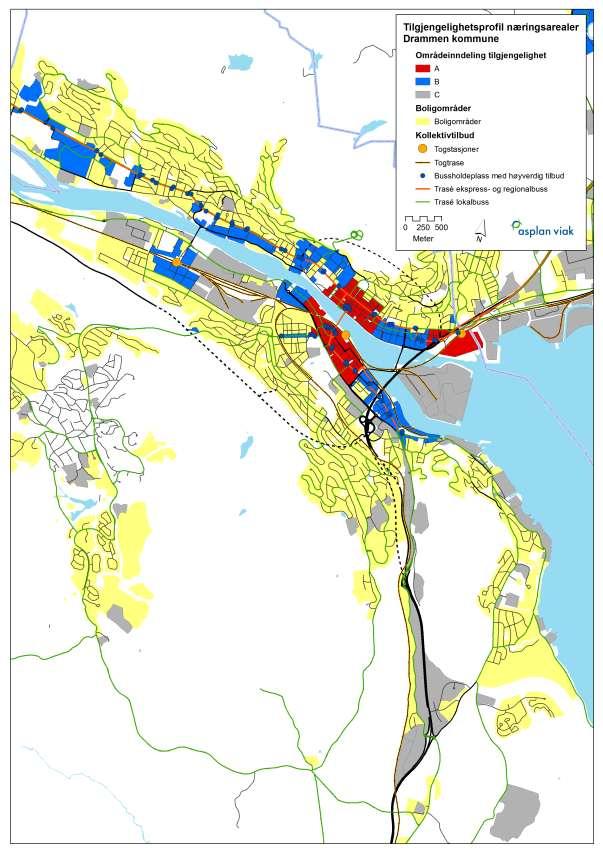 Kartlegging av tilgjengelighetsprofil for næringsområder i