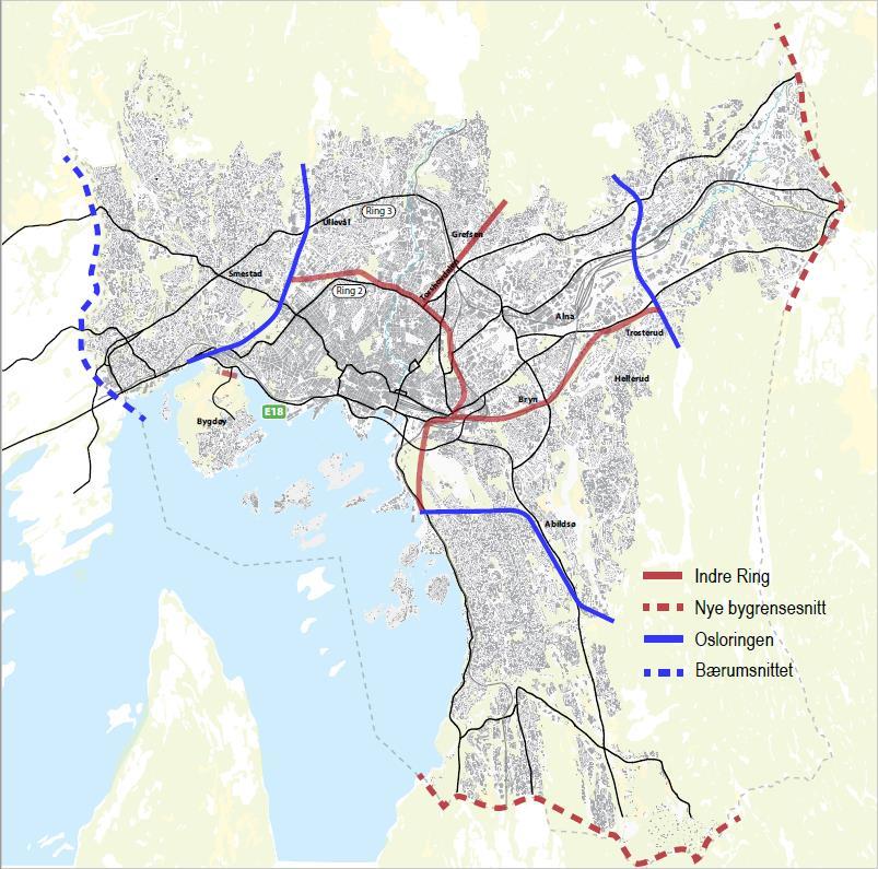 Trinn 2 Nytt trafikantbetalingssystem 50 % av dagens bilturer i Oslo betaler bompenger Nye bomsnitt og nytt takstregime: Toveis innkreving i