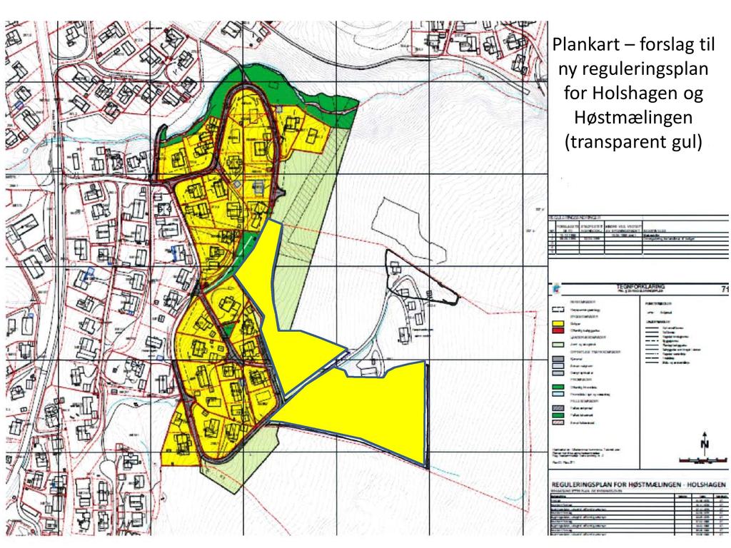 Plankart forslagtil ny reguleringsplan