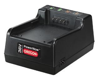 Våre unike kraftalternativer gir deg fleksibiliteten til å velge mellom den medfølgende strømledningen eller sette inn en Oregon PowerNow batteripakke.