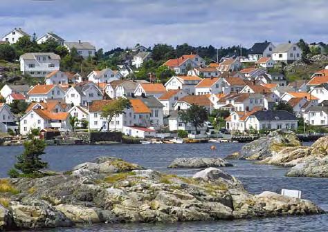 I reg. 01 Skagerrakkysten ligger den ytterste skjærgård som en lav brem mot åpent hav.