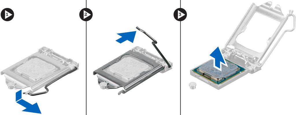 Sette inn prosessoren 1. Rett inne prosessoren med tappen på kontakten. 2. Rett inn pinn-1 indikatoren på prosessoren med trekanten på kontakten. 3.