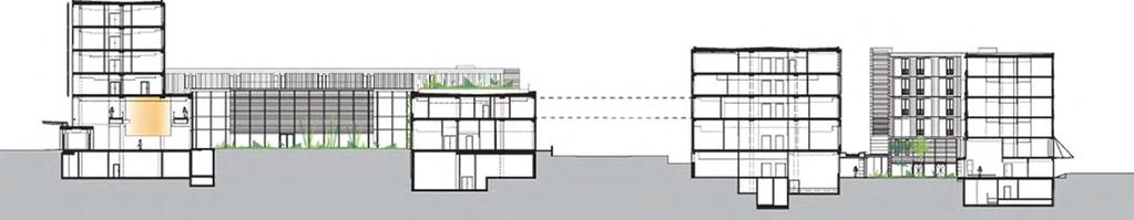 roof terrace foyer canteen/coutryard street