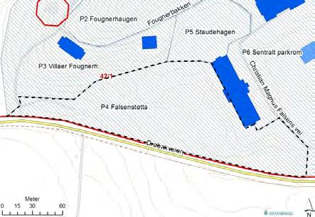 BYGNING 9902635 P 4 Området ved Falsenstøtta Bygnings- og eiendomsdata Ansvarssted/etat: GAB nr: Gnr/bnr: 42/1 Oppført: 1864-1926 Byggherre: Arkitekt: Opprinnelig funksjon: Nåværende funksjon: