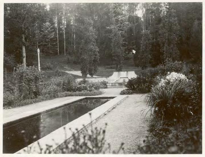 Foto fra staudehagen omkring 1930.