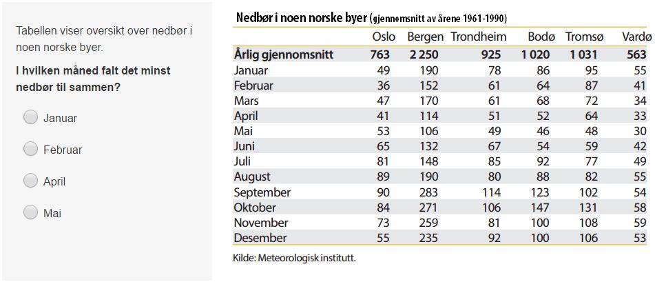 Rekning i naturfag Rekning som grunnleggjande ferdigheit Å kunne regne i naturfag er å innhente, bearbeide og framstille tallmateriale.