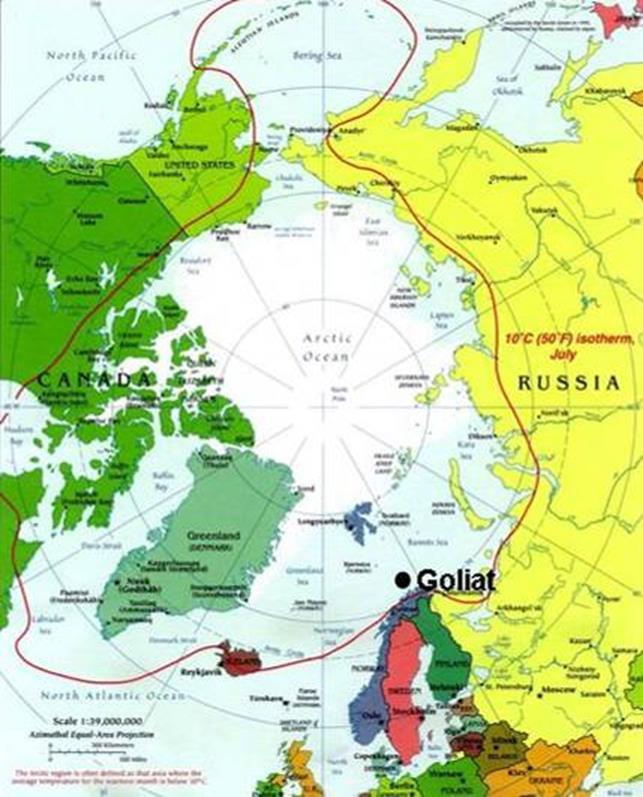 Goliat - arbeidsmiljø Goliat Sub-arktisk miljø Kulde og ising Mørke Værdata fra området er samlet inn ifm PUD