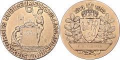 Throndsen: Jubileumsutstillingen 1914 bronse Kv. 0/01 I original eske.