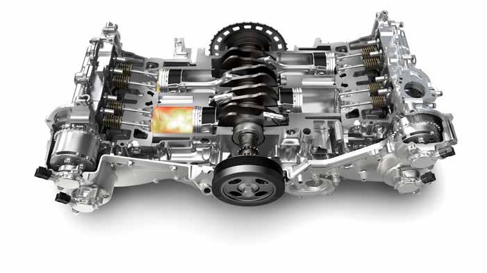 PERMANENT SYMMETRISK FIREHJULSDRIFT - SYMMETRICAL ALL - WHEEL DRIVE LINEARTRONIC AUTOMATGIRKASSE: Behagelig og effektiv Godt veigrep under alle kjøreforhold Det er ikke uten grunn at Subaru sitt