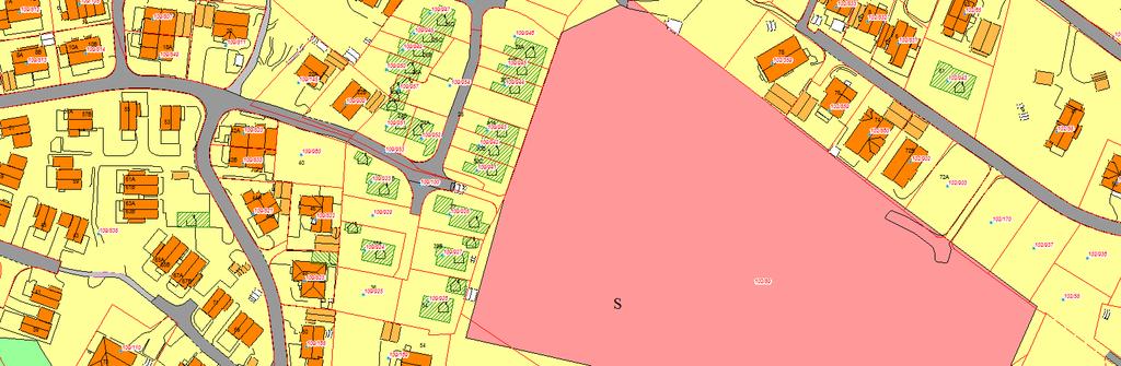 3. Hommersåk Utvidelse av offentlig areal Trekanten Eier 102/101 1759 m2 Eier 102/70