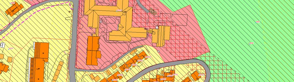 sikringssoner, H210 rød støysone vei, H220 gul støysone vei, H710_02 båndlegging for regulering