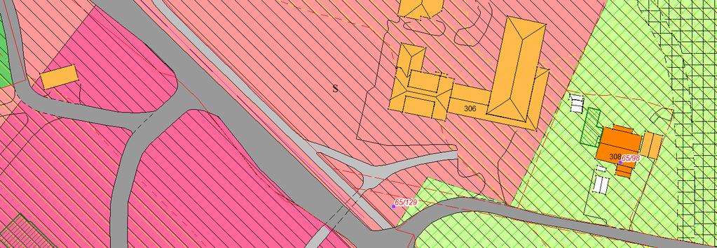 viktige naturtypeområder skog, radon - mulig risikoområdet, forurensning veg lav, veistøy 55-65 dba og over 65 dba,