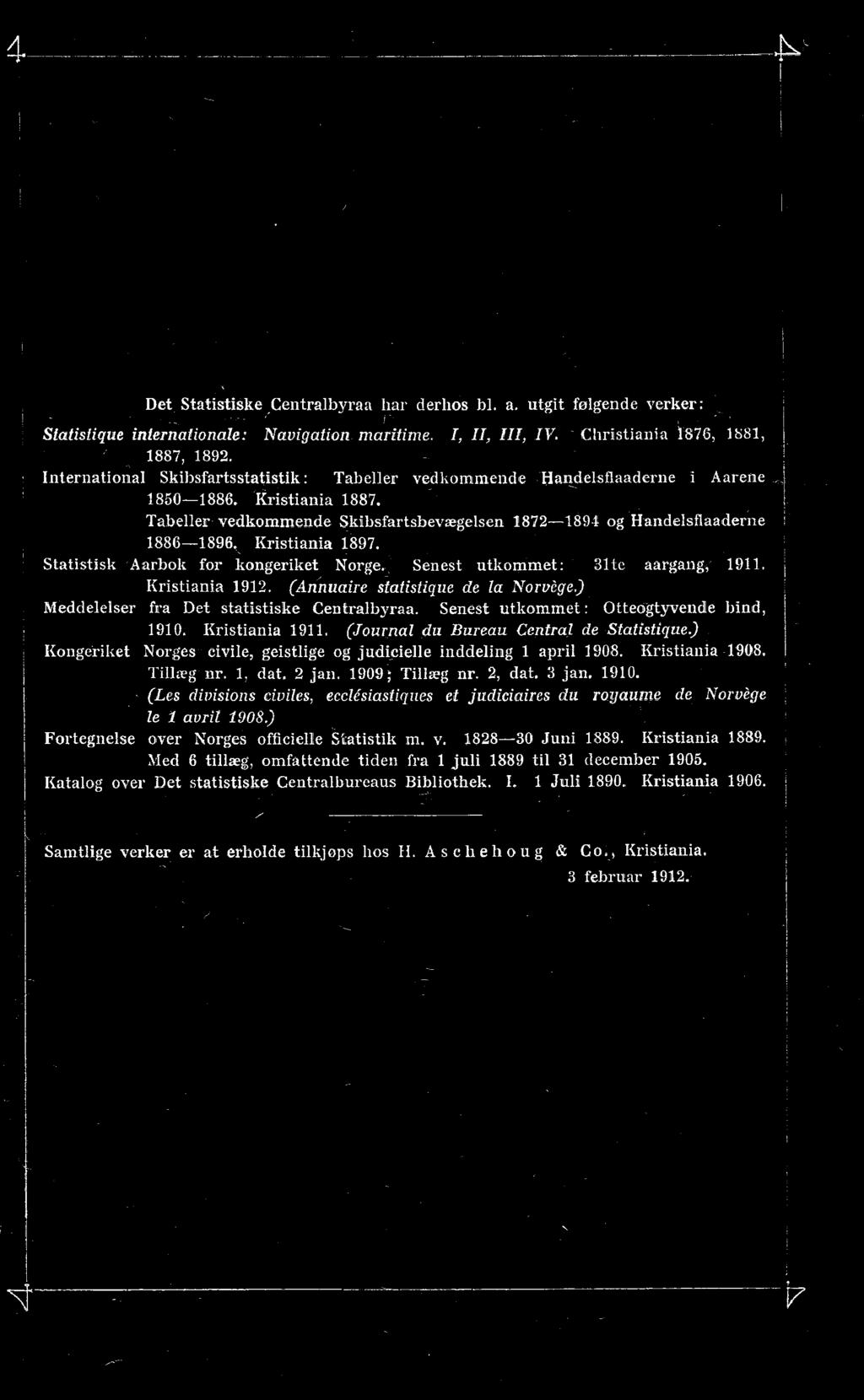 Tillæg nr. 1. dat. jan. 1909; Tillæg nr., dat. 3 jan. 1910.