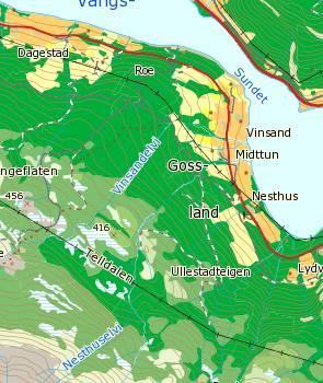 Skogressurser Det meste av skogen opp langs elvene har høy bonitet (figur 21) og det er også granplantefelt her.