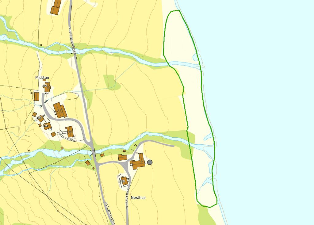 NATURTYPE 2 Nesthus Viktig bekkedrag Geografisk avgrensning: 32V 27162-26938, 6750378-6750375 Høyde over havet: 55-75 m Innledning: Lokaliteten er beskrevet av Torbjørg Bjelland og Per G.