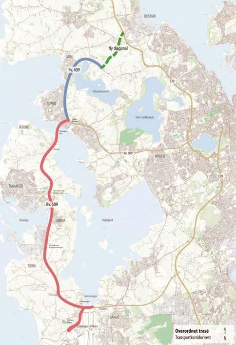 Transportkorridor Vest Hovedmålet for prosjektet er å gi bedre kapasitet og framkommelighet for kollektivtrafikk og næringstrafikk, bedre trafikksikkerheten og støyforholdene i nærmiljøet rundt