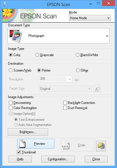 Skanning Velg retningen på originalen. Skanning fra en datamaskin Skann ved hjelp av skannerdriveren "EPSON Scan". Se EPSON Scan-hjelp for å for forklaringer om hvert element.