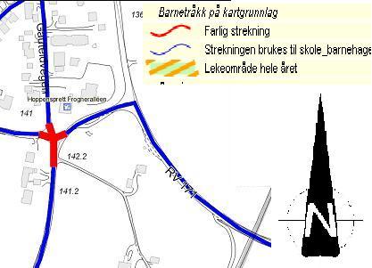 Reguleringsplan Rundkjøring i Hvalkrysset, rv. 171 x fv259 2 Beskrivelse av planområdet 2.1 Vegsystemet De viktigste vegdataene for strekningen er: Fartsgrense i dag: 80 km/t på rv.