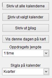 Skriver ut denne kalenderdagen på samtlige brukere. Skriver ut denne kalenderdagen. Felt for egne notater knyttet mot denne dagen (uten at det skal være mot noe bestemt klokkeslett).