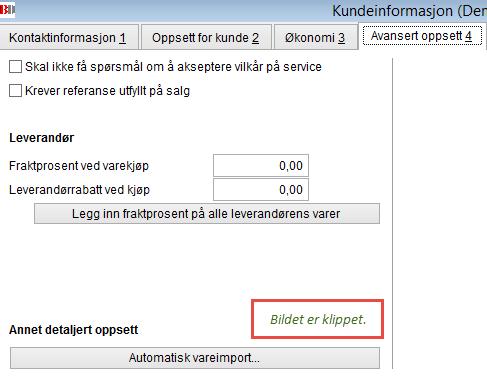 Legge inn leverandørrabatt Begynn med å gå inn på Mer info på aktuell kunde i ditt kunderegister.