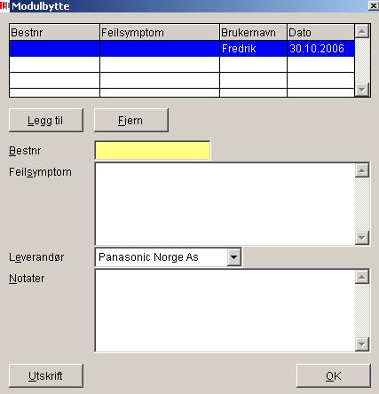 PS: Antall timer som står i feltet Arbeid her, er ikke det samme som vil bli fakturert. Dette brukes derimot til interne statistikker.