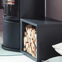Perfekt når du vil bruke ovnen til å varme mat eller drikke. Formtilpasset vedboks. Kun til Contura 600-serien.