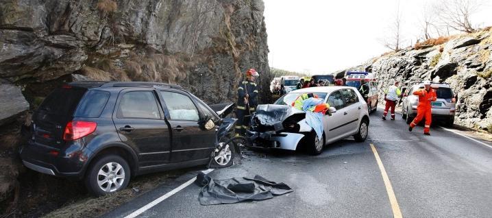 Ulykkesgrad fordelt på ulykkestype Tysvær kommune 70 60 50 40 30 20 10 0