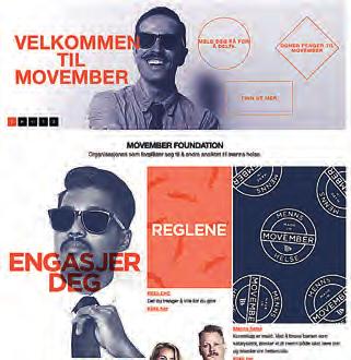 Navnet Movember er sammensatt av slangordet «mo» for moustache og november. Barten er symbolet for aksjonen, og alle menn oppfordres til å anlegge bart for å skape oppmerksomhet om aksjonen.