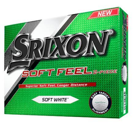 Srixon Soft Feel En ny og forbedret versjon av en av bestselgerne til Srixon, nå i to farger; hvit og gul. Soft Feel har en kjerne som blir mykere jo nærmere kjernen du kommer.
