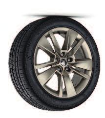 design Ratikon 57A071497C 8Z8 Aluminiumsfelg 7Jx17 for 215/55 R17, 225/55 R17 dekk i sølv design Mitykas 57A071498C 8Z8 Aluminiumsfelg 7Jx18 for 215/50 R18, 225/50 R18 dekk i sølv design Braga