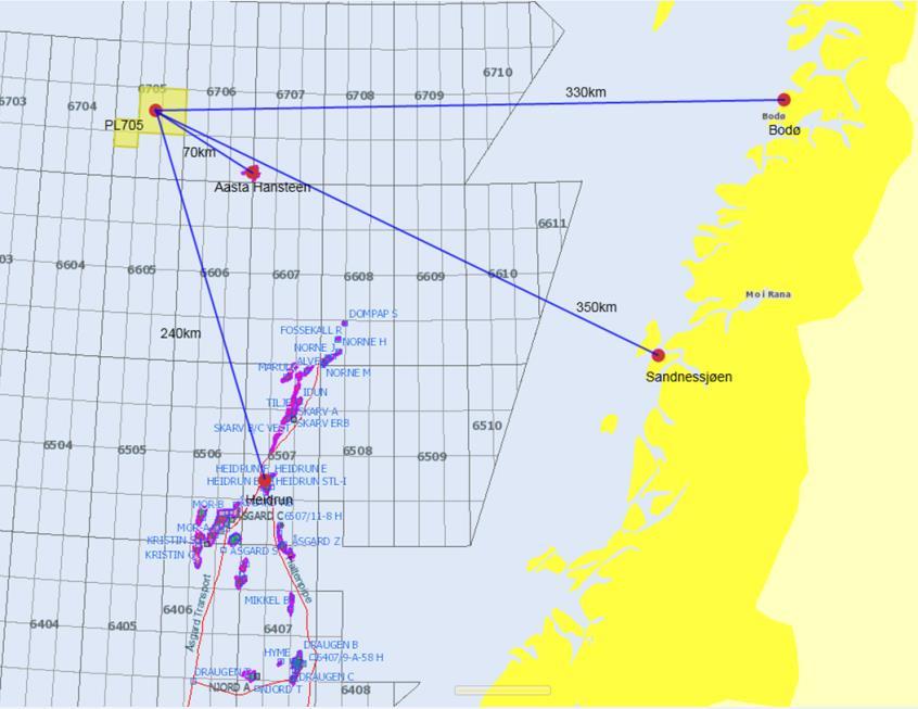 2.1 Miljøvilkår i lisensen I forbindelse med utlysning av 22. konsesjonsrunde er det nevnt vilkår for tildeling av aktuelle blokker med hensyn på miljø- og fiskeri, ref. http://www.npd.