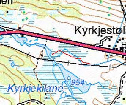 Plasseringen av strekket er noe uheldig med tanke på at vi i smeltesesongen måtte krysse en relativt stor elv opptil flere ganger.