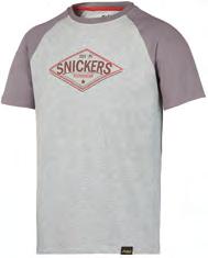 7332515131393 L T-SKJORTE 2510 LYS GRÅ/MELLOMGRÅ - SNICKERS WORKWEAR M/L/XL T-Skjorte 2510, Lys grå/mellomgrå. Str. M, L, XL.