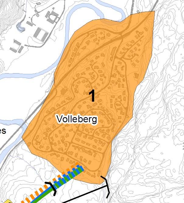 ligger på en høyde i Songdalen kommune. Området har utsikt utover dalen mot Tangvall.