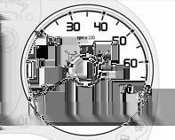 Turteller Speedometer Viser bilens hastighet. Viser registrert avstand i km. H kan vises på displayet helt til bilen har kjørt 100 km. Tripteller Viser registrert distanse siden siste nullstilling.