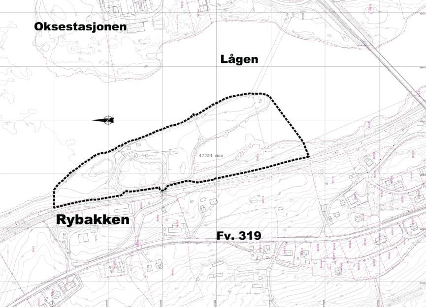 1 Beliggenhet: Planområdet ligger på vestsiden av Lågen like nord for brua over Lågen ved Granrudmoen / Øyer sentrum.