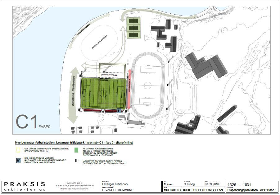 Levanger stadion Ny kunstgressbane på Levanger stadion godkjent for toppfotball ble ferdigstilt våren 2017 og er et av tre pilotanlegg i Norge for å komme frem til de beste løsningene for å holde