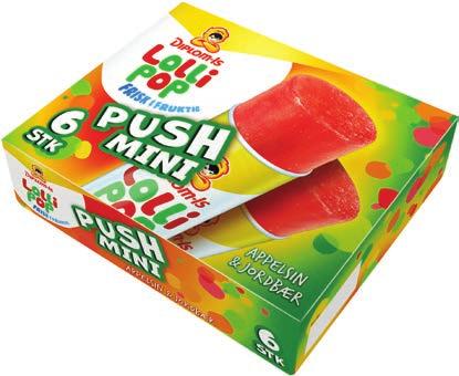 LOLLIPOP PUSH MINI 6 x 70 g/80 ml Vannis med smak av