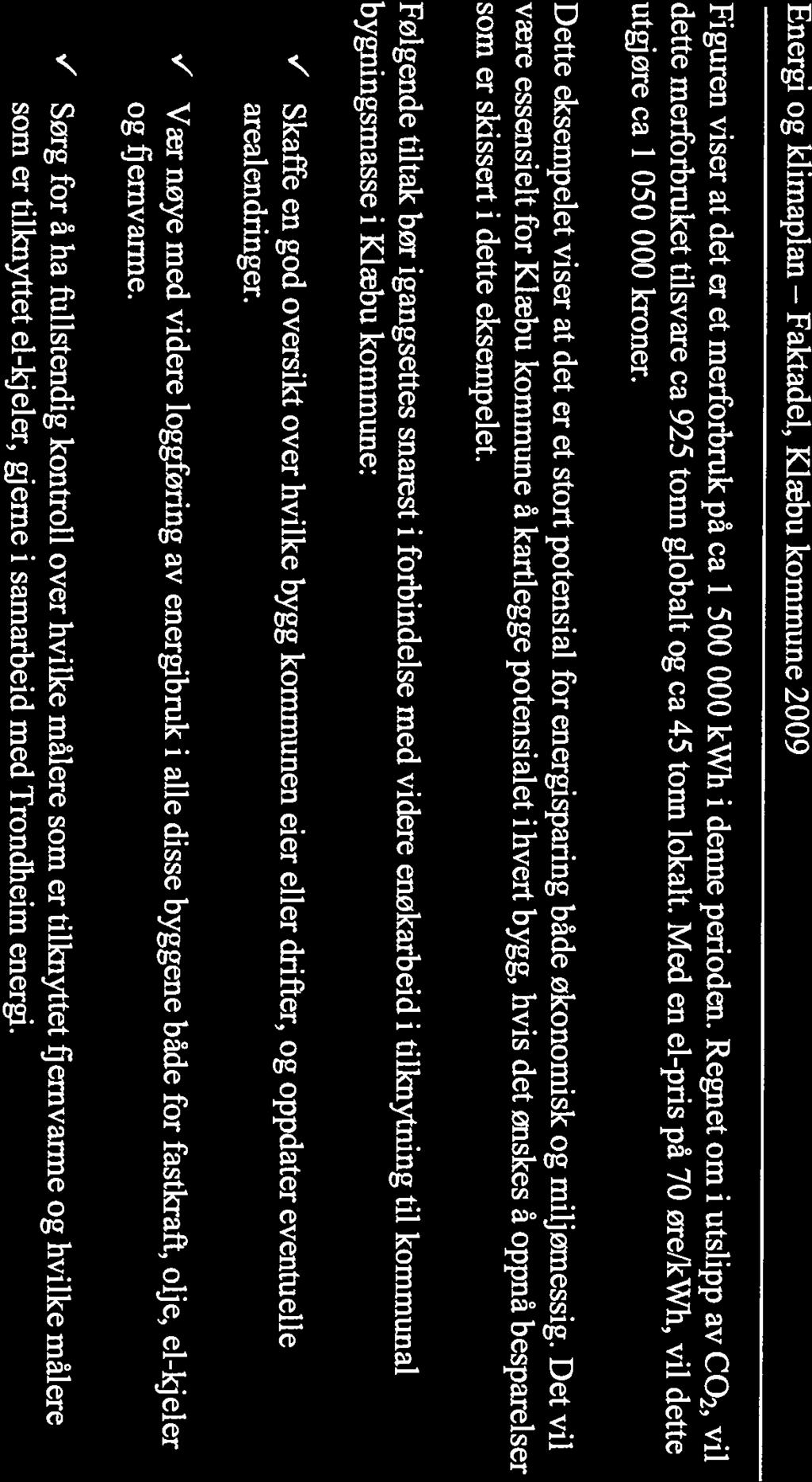 Kiæbu kommune 2009 Figuren viser at det er et merforbruk på ca i 500 000 kwh i denne perioden. Regnet om i utslipp av CO2, vil dette merforbruket tilsvare ca 925 tonn globalt og ca 45 tonn lokalt.