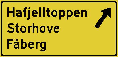 2 Skilt 715 skal ikke anvendes foran høyresvingefelt eller andre avkjøringsfelt i plankryss (se skilt 711), eller for kjørefelt som avsluttes ved at det føres direkte over i avkjøringsrampe eller