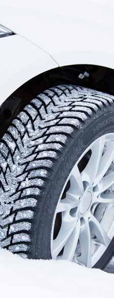 Nokian Hakkapeliitta 8 piggdekk T = 190 km/t H = 210 km/t V = 240 km/t 70 TS31861 175/70 R 13 82 T 1 347,- TS31862 185/70 R 14 92 T XL 1 556,- 65 TS31863 155/65 R 14 75 T 1 326,- TS31864 175/65 R 14