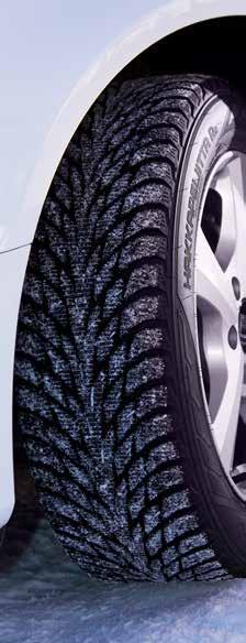 Lufttrykk Nokian Tyres anbefaler å øke trykket med 10 % på alle nordiske vinterdekk.