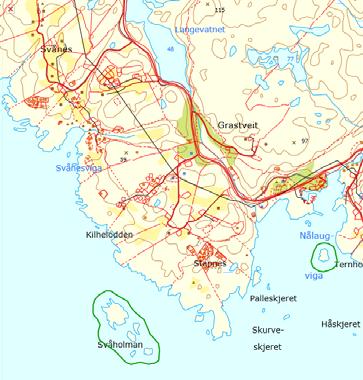 Forslag til detaljreguleringsplan gnr. 21 bnr. 60 - HF 41 fritidsboliger Svånes - 2. gangsbehandling 1. Innledning og bgrunn Forslag til detaljreguleringsplan for HF41 fritidsboliger på gnr. 21 bnr. 40 og 60 på Svanes hvor en ønsker å regulere finn 4 fritidsboliger har vært til offentlig ettersyn.