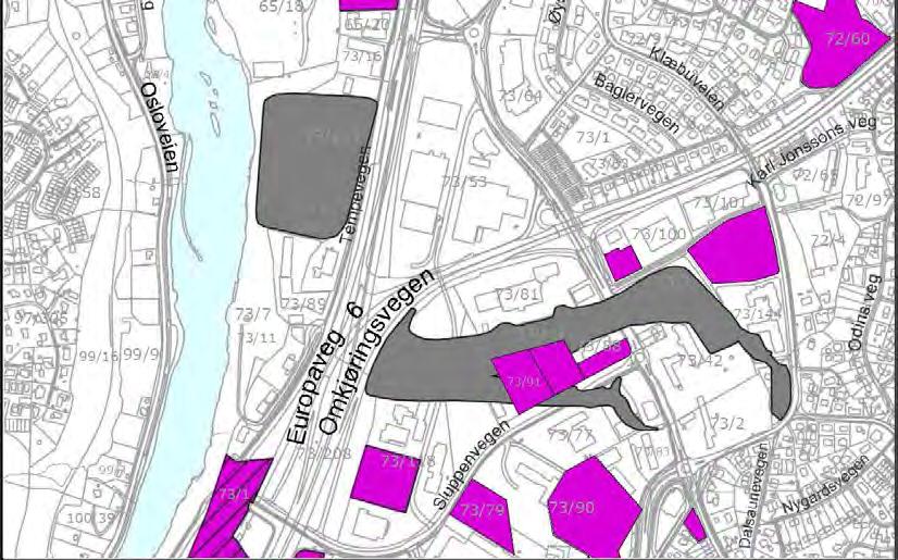 Det samme gjelder delområde 10 og nordenden av delområde 9 og sørenden av delområde 8.